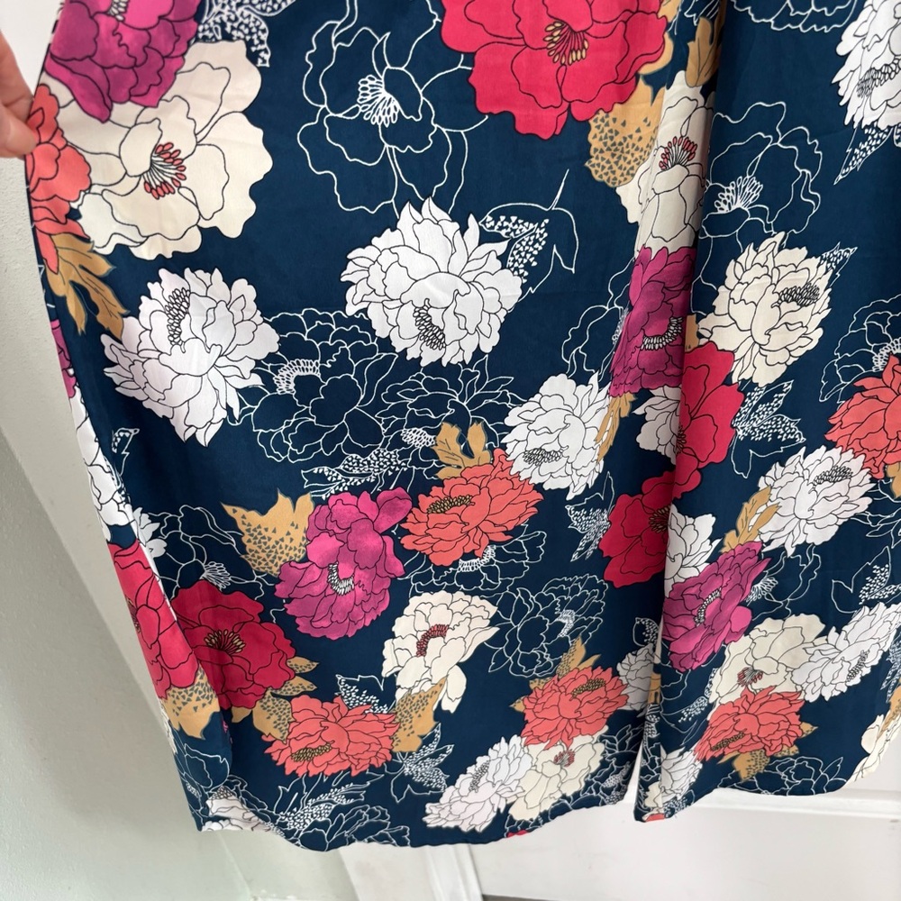 Band of the Free Floral Jumpsuit with Spaghetti Straps Wide Leg Pockets - Picture 4 of 15